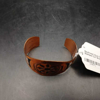 Southwest Style Copper Stamped Cuff Bracelet
