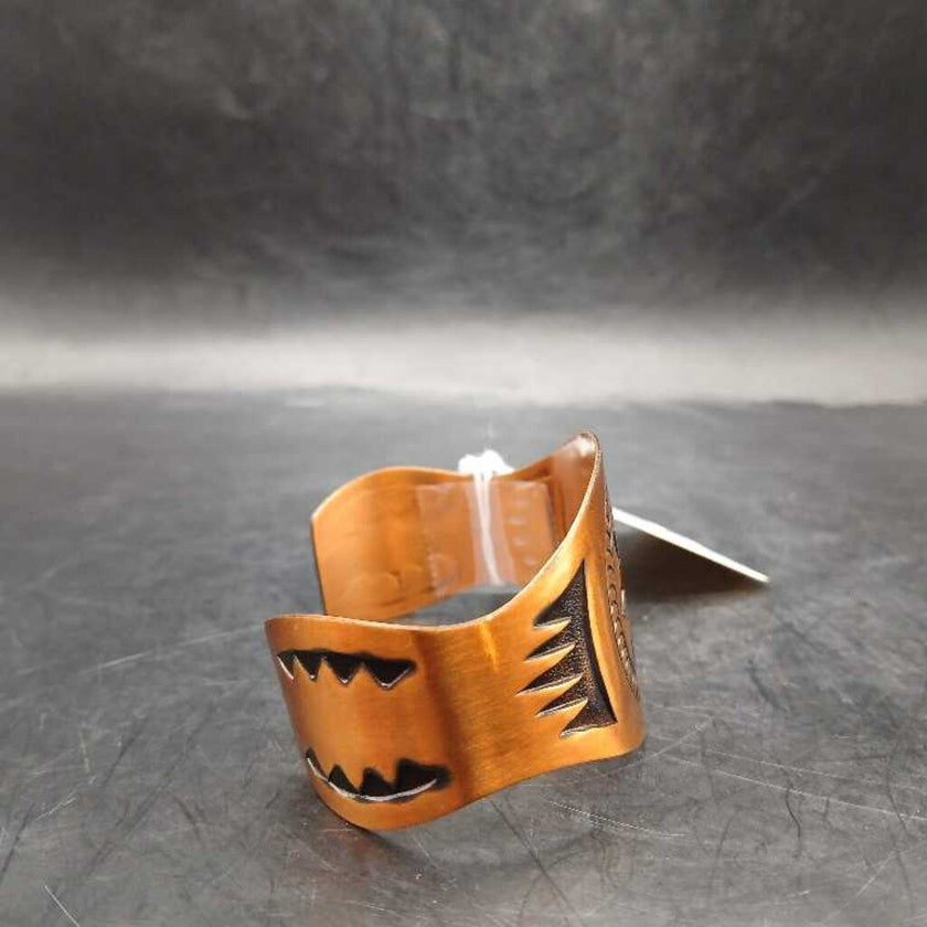 Southwest Style Copper Stamped Cuff Bracelet