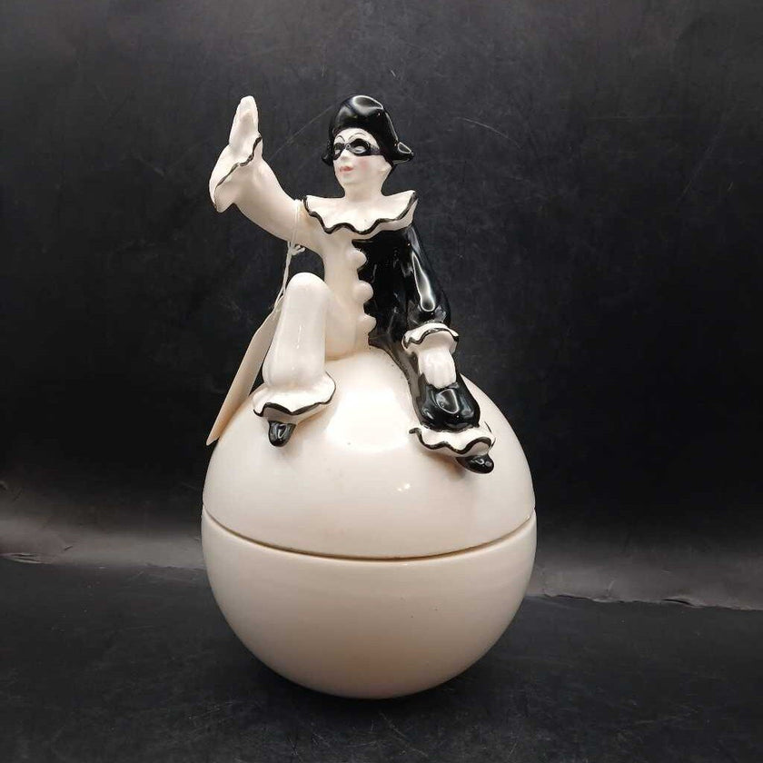 Vintage Pierrot Clown Rotating Music Box ( JAPAN )