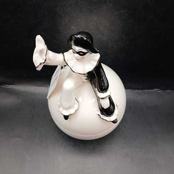 Vintage Pierrot Clown Rotating Music Box ( JAPAN )