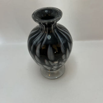 Vintage black and white perfume bottle