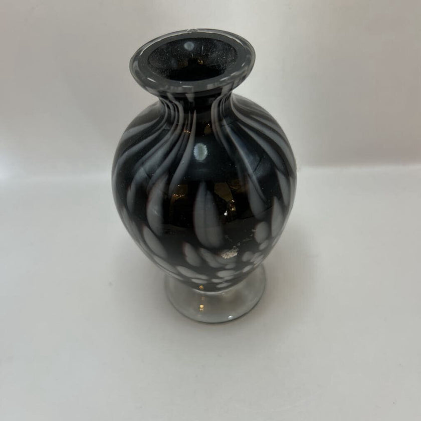 Vintage black and white perfume bottle