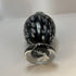 Vintage black and white perfume bottle