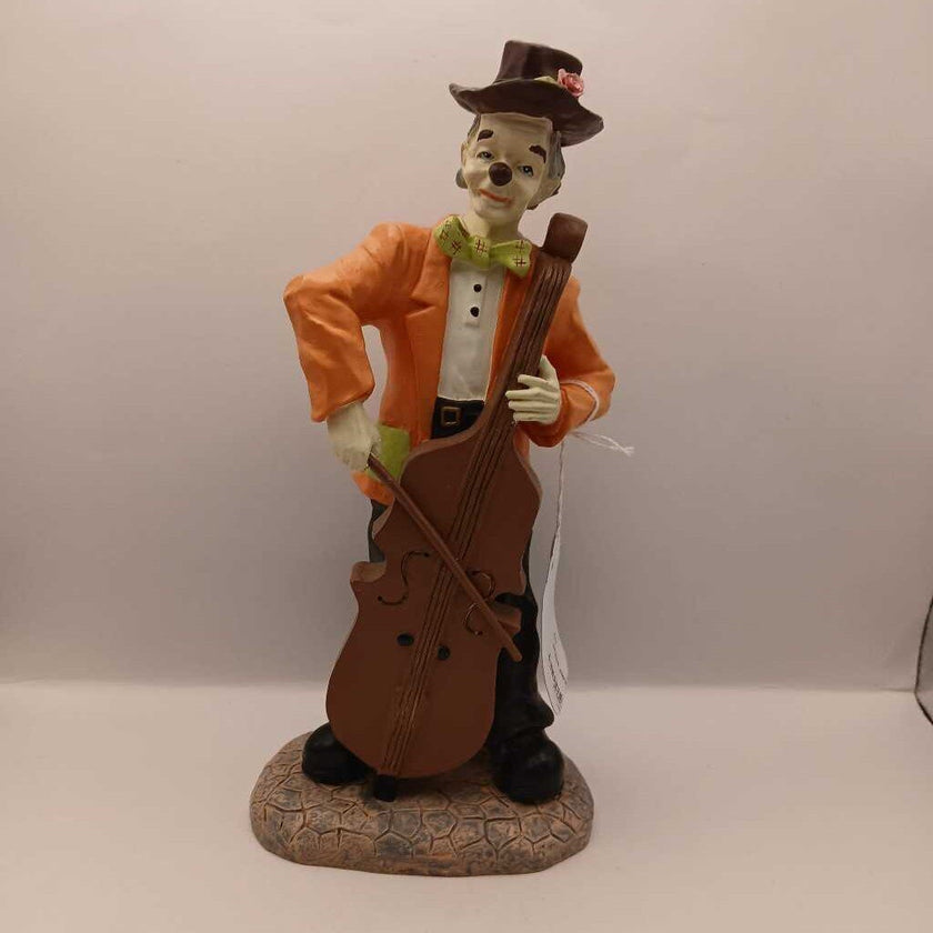 circus clown with bass (P)