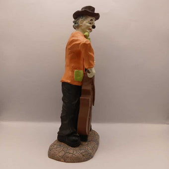 circus clown with bass (P)