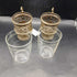 2 Russian Tea Glasses & Holders