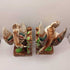 Antique Japanese Handpainted Ceramic Bird Bookends 1948