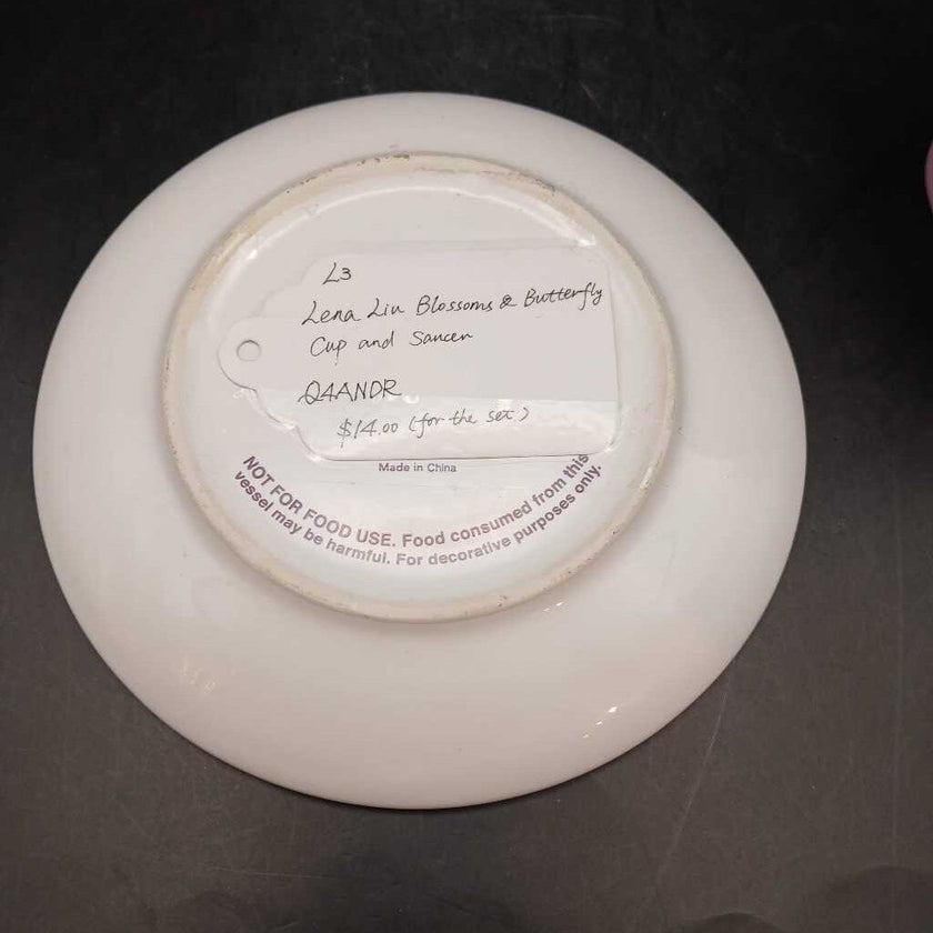 Lena Liu Blossoms & Butterfly Cup and Saucer