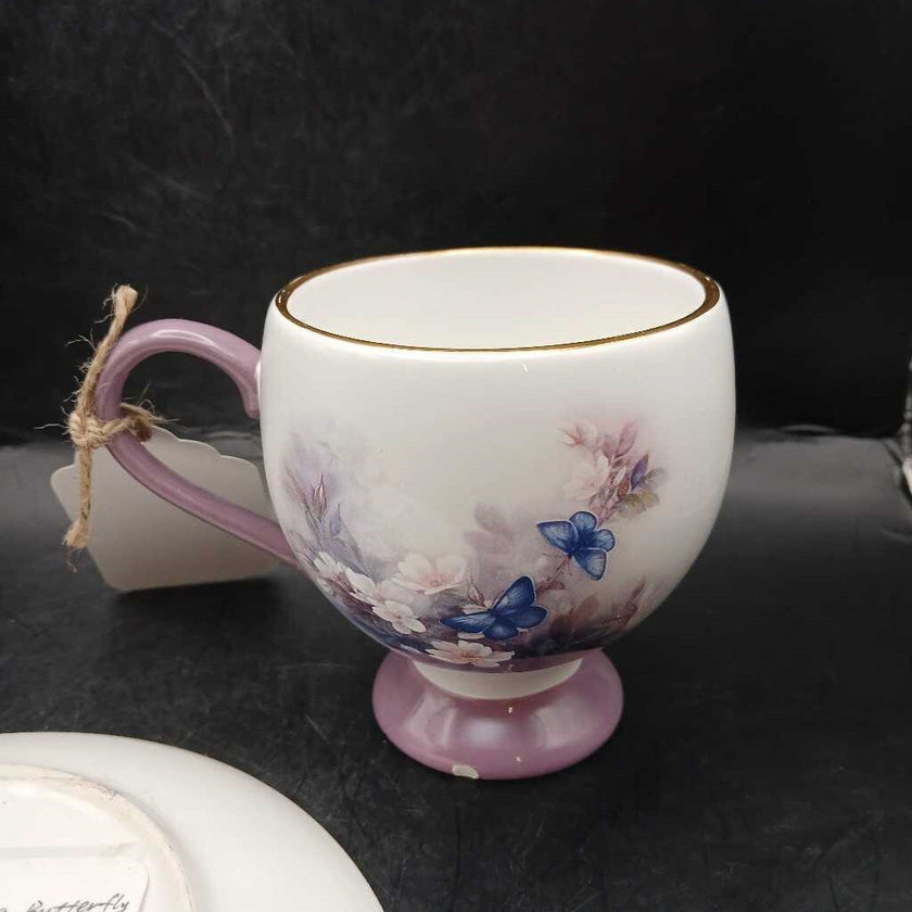 Lena Liu Blossoms & Butterfly Cup and Saucer