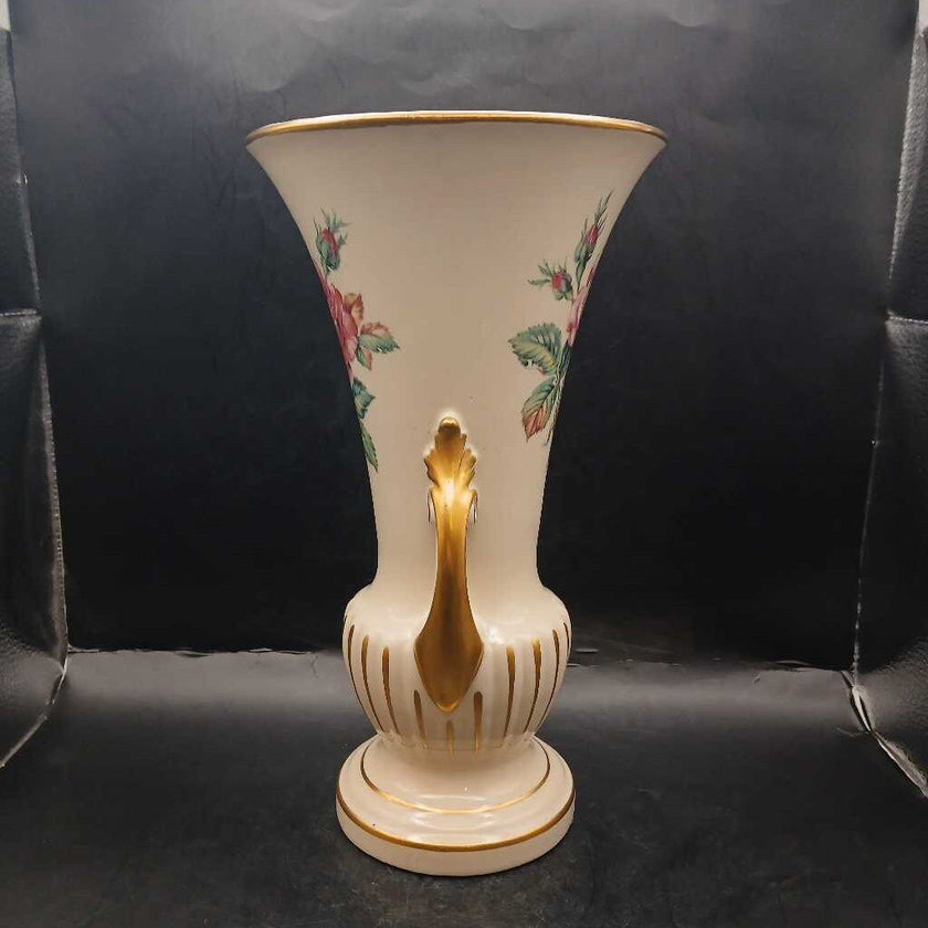 Chadwick China Roses Porcelain Trophy Floral Vase