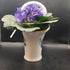 Vintage Porcelain Purple Flower Basket