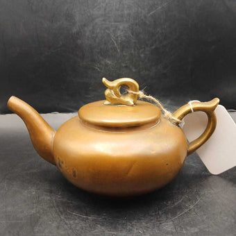 Antique Chinese Handmade Brass Teapot