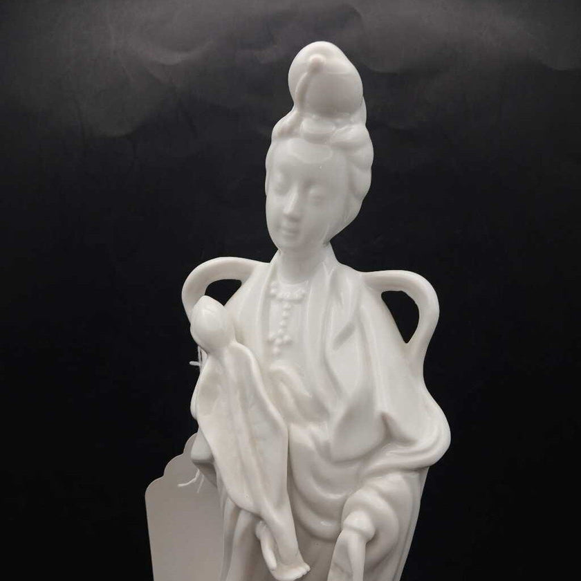 Vintage Chinese White Porcelain Kwan Yin Figurine