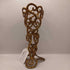 Vintage Brass Filigree Vase Holder