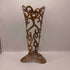 Vintage Brass Filigree Vase Holder
