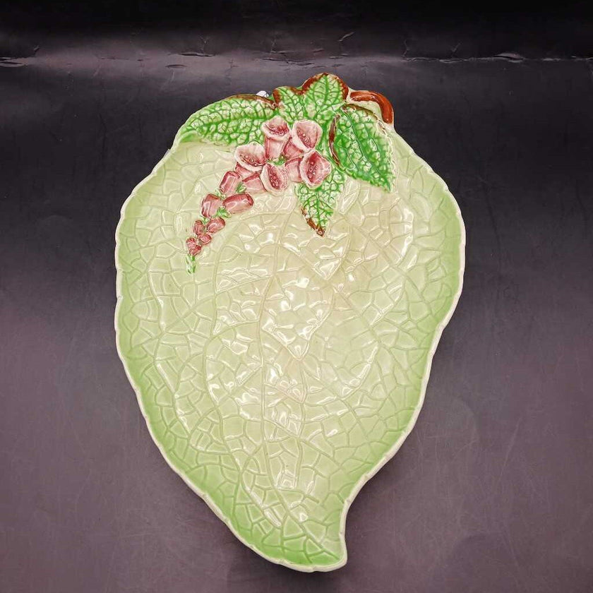 Vintage Carlton Ware (ENGLAND) Foxglove Majolica Serving Bowl/ Candy Dish