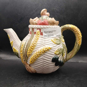 Fitz and Floyd Omnibus Teapot (DECOR)