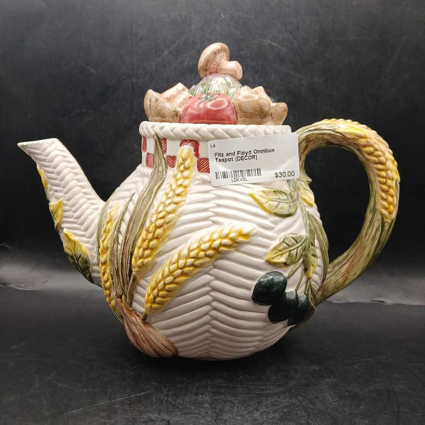 Fitz and Floyd Omnibus Teapot (DECOR)