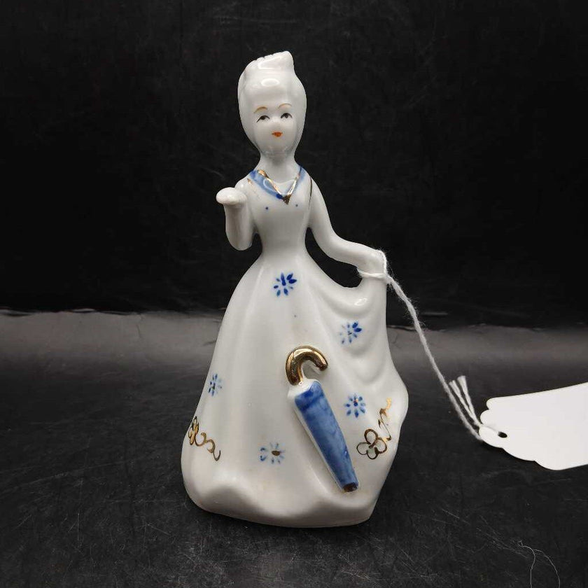 Colonial Lady porcelain bell
