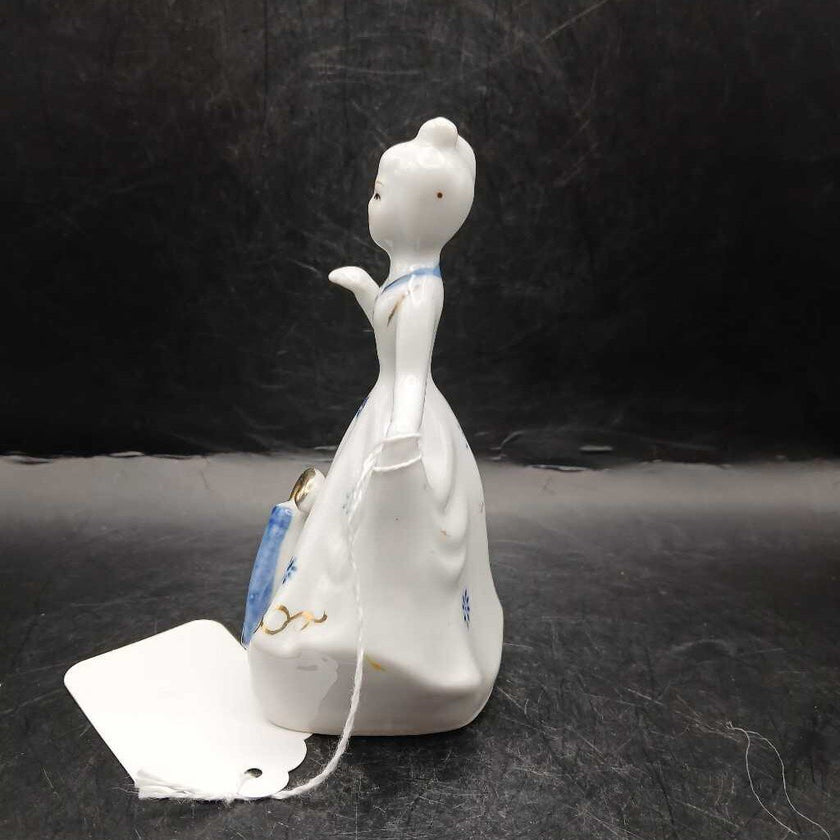 Colonial Lady porcelain bell