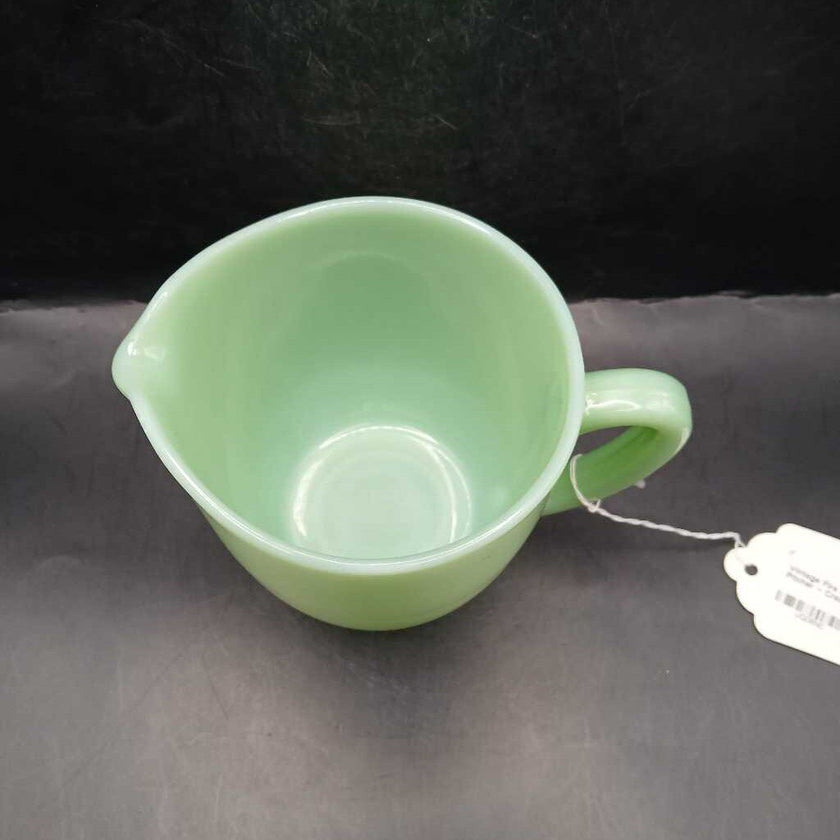 Vintage Fire King Jadeite Pitcher ~ Creamer