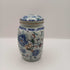 Vintage Floral Blue Japanese Ginger Jar with red Blue Flowers, replacement item, vintage item, Height 12 cm, Width 6 cm, Capacity 13 oz