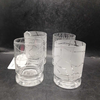 Dansk Karin Grafix Set 4 Glass Votives