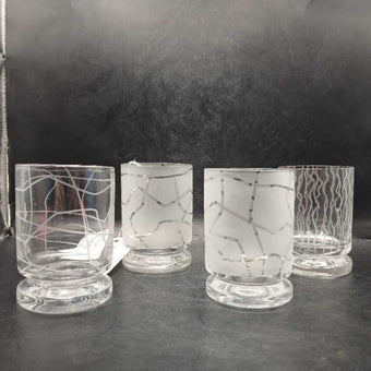 Dansk Karin Grafix Set 4 Glass Votives