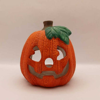 Ceramic Pumpkin Cnadle Holder