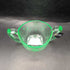 Uranium Depression Glass Sugar Bowl - Daisy