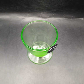 Uranium Vaseline Hazel Atlas Footed Cup