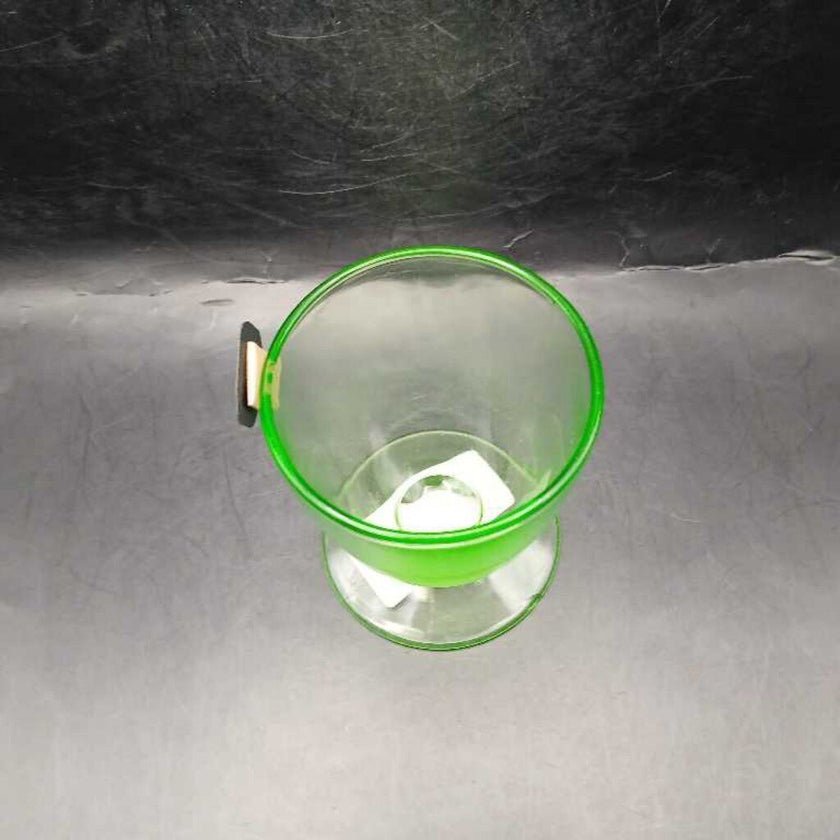 Uranium Vaseline Hazel Atlas Footed Cup