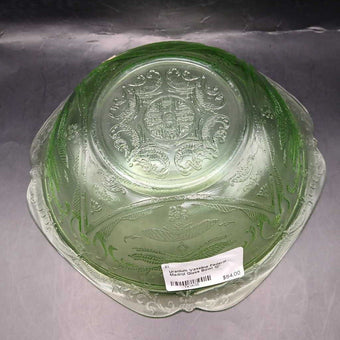 Uranium Vaseline Federal Madrid Glass Bowl 10