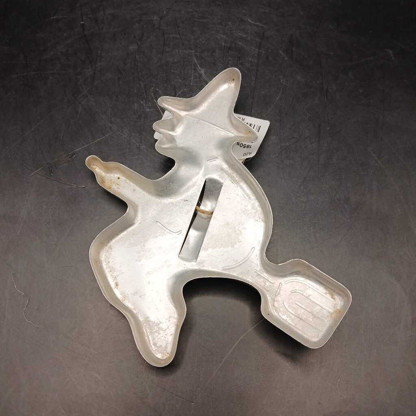 1950s Aluminum flying witch cookie cutter