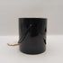 BLK ceramic Jack O Lantern candle holder