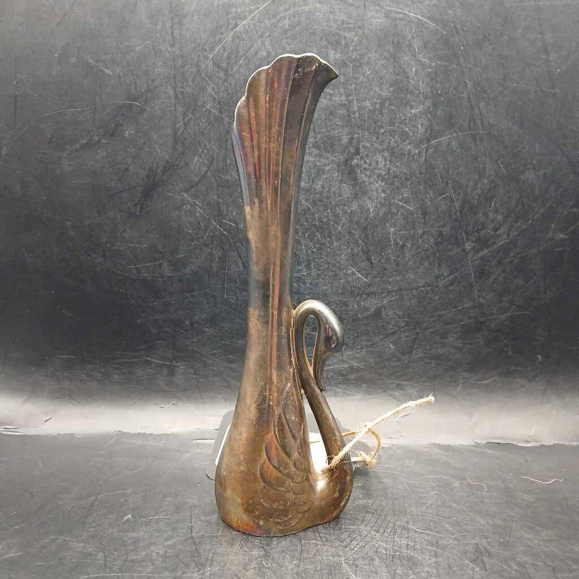 Vtg. Swan Vase