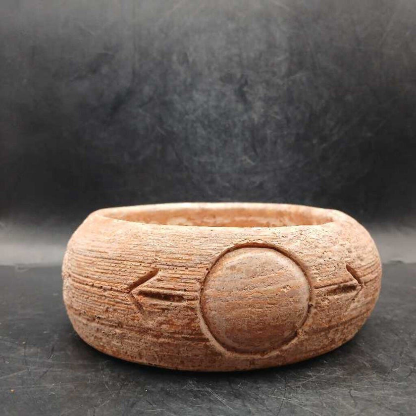 Vtg. Comanche Tex Ron Allen Signed Low Bowl