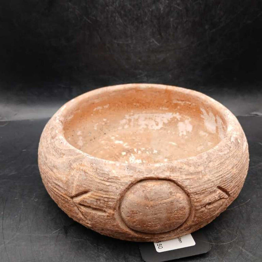 Vtg. Comanche Tex Ron Allen Signed Low Bowl