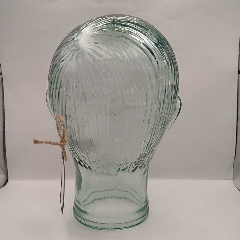 Vtg Art Glass Mannequin Head Boy