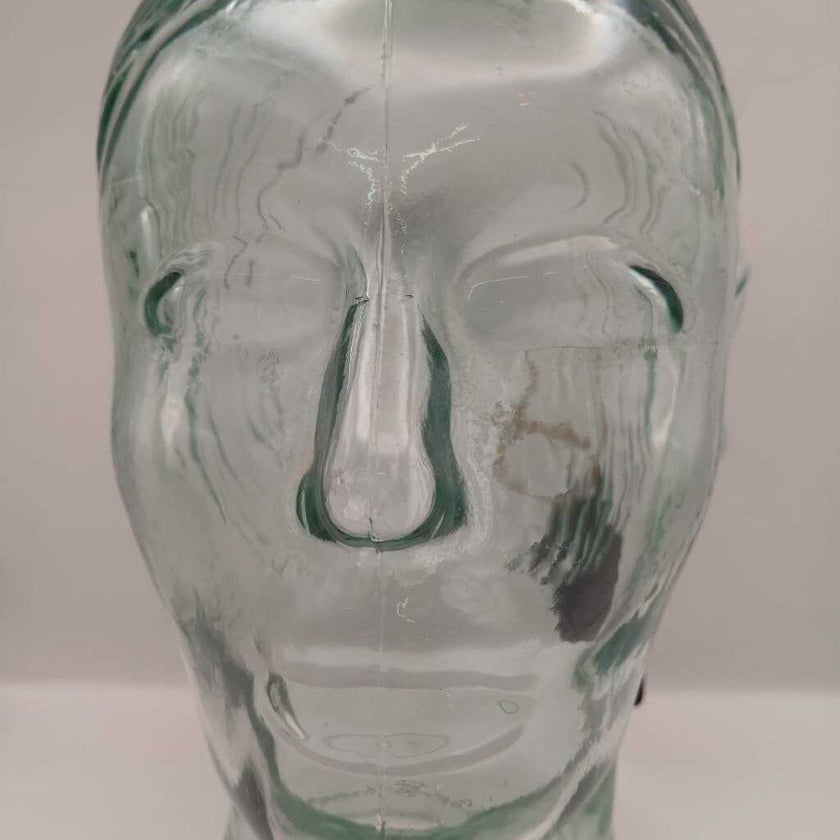 Vtg Art Glass Mannequin Head Boy