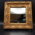 Small Square Wall Mirror with Gold Floral Frame