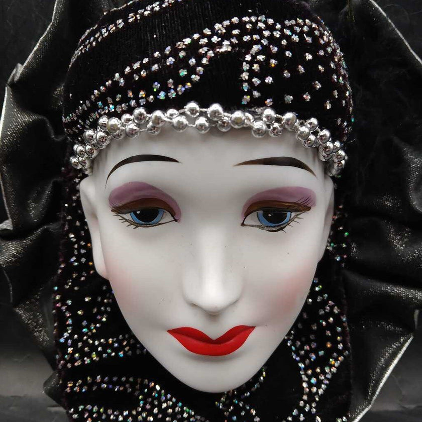 Porcelain Handpainted Face Art Mask