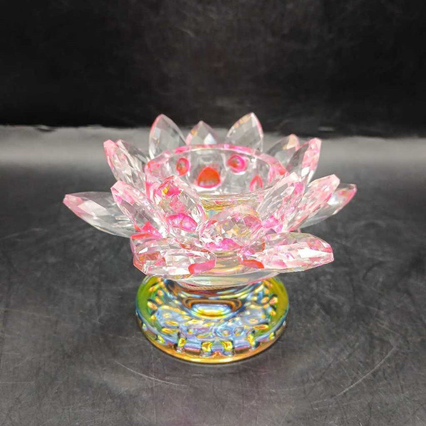 Crystal Tea light Lotus Candle holders