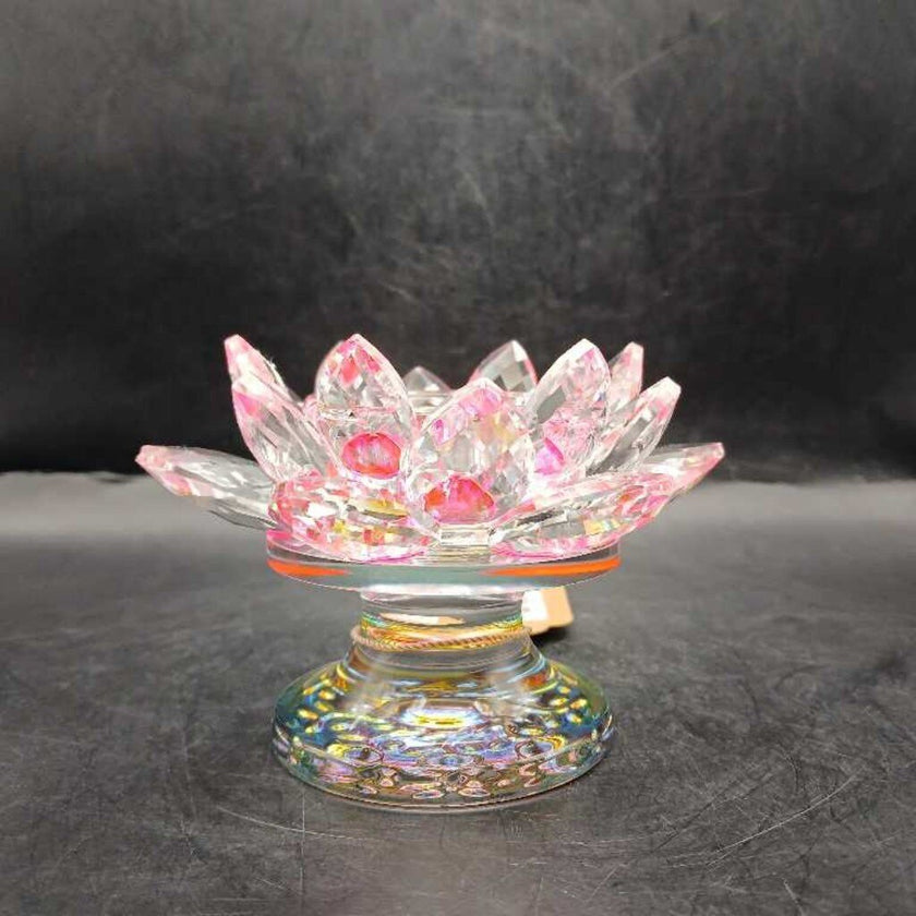 Crystal Tea light Lotus Candle holders