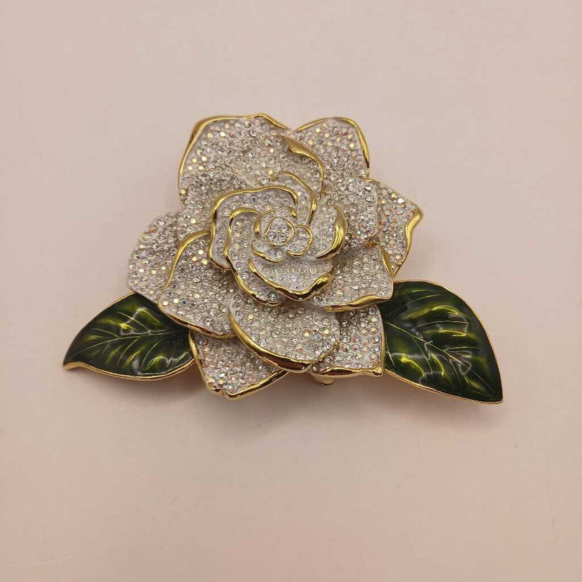 Joan Rivers Limited Edition Swarovski Gardenia Brooch