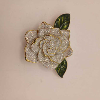 Joan Rivers Limited Edition Swarovski Gardenia Brooch