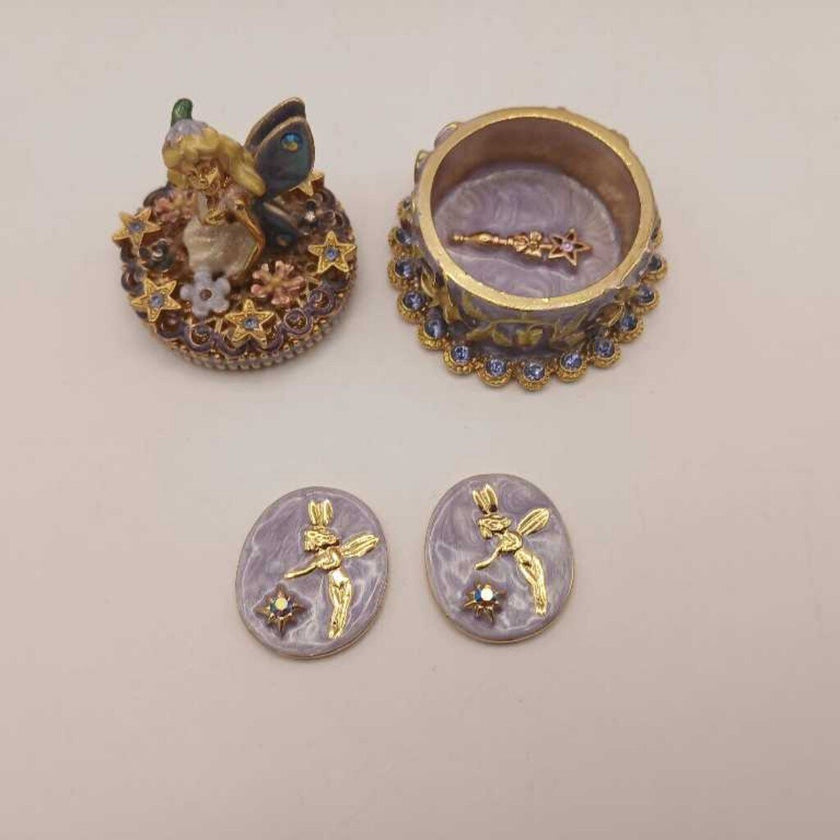 Kirks Folly Tooth Fairy Trinket Box w/ Coins * Rare