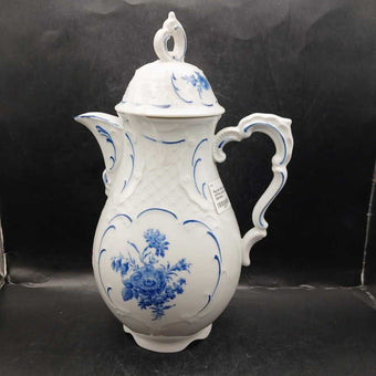 Blue & White hand painted coffee pot from West Germany
