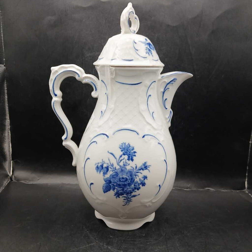 Blue & White hand painted coffee pot from West Germany