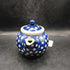 Blue Rose Polish Pottery with Dot Pattern, 
